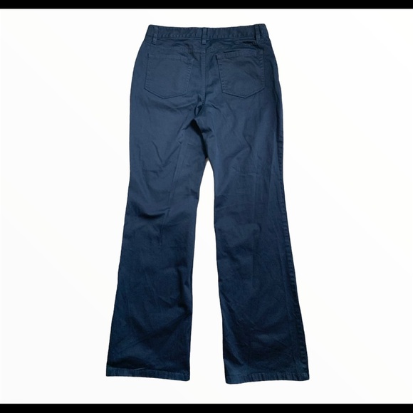 LIZ CLAIBORNE Jackie Straight Leg Trousers With Pockets Black Size 8 - Picture 9 of 12